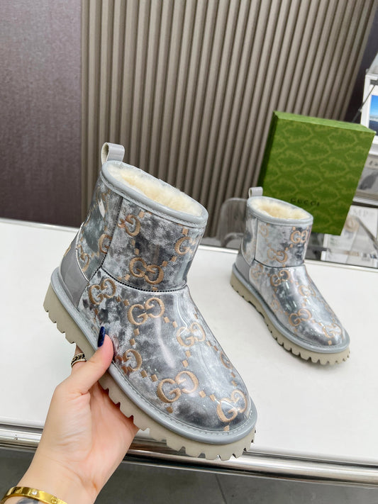 Ugg Boots Gucci Collab Silver