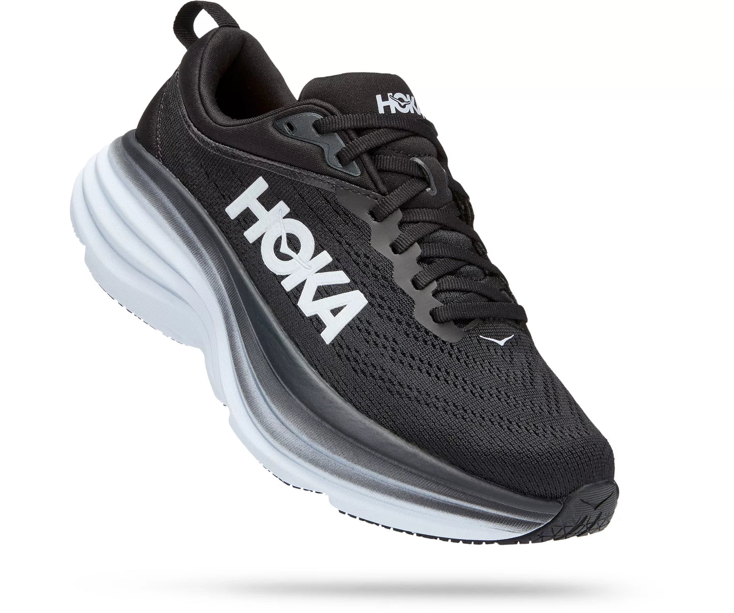 HOKA Bondi 8 Black White