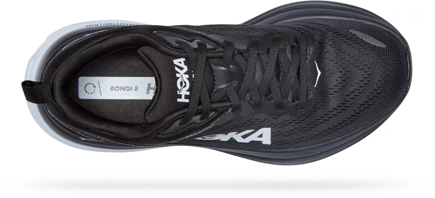 HOKA Bondi 8 Black White