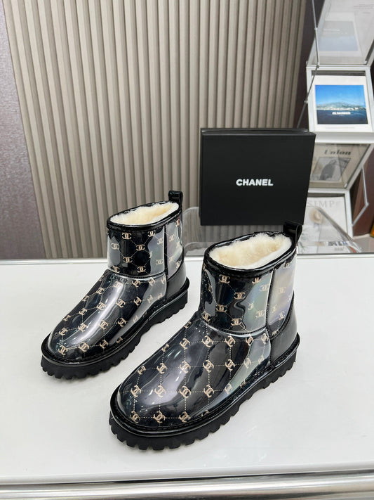 Ugg Boots Chanel Collab Black