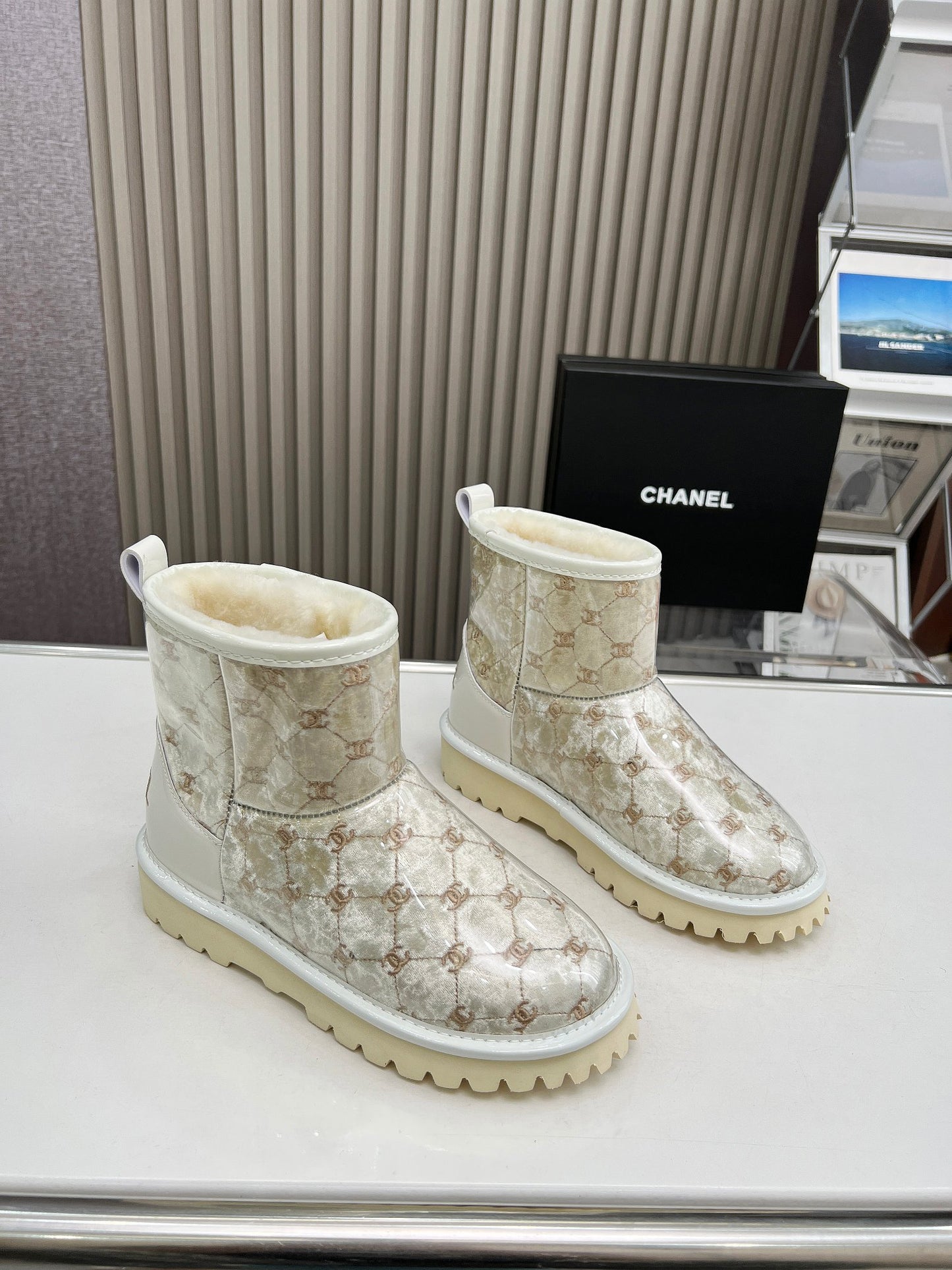 Ugg Boots Chanel Collab Creme