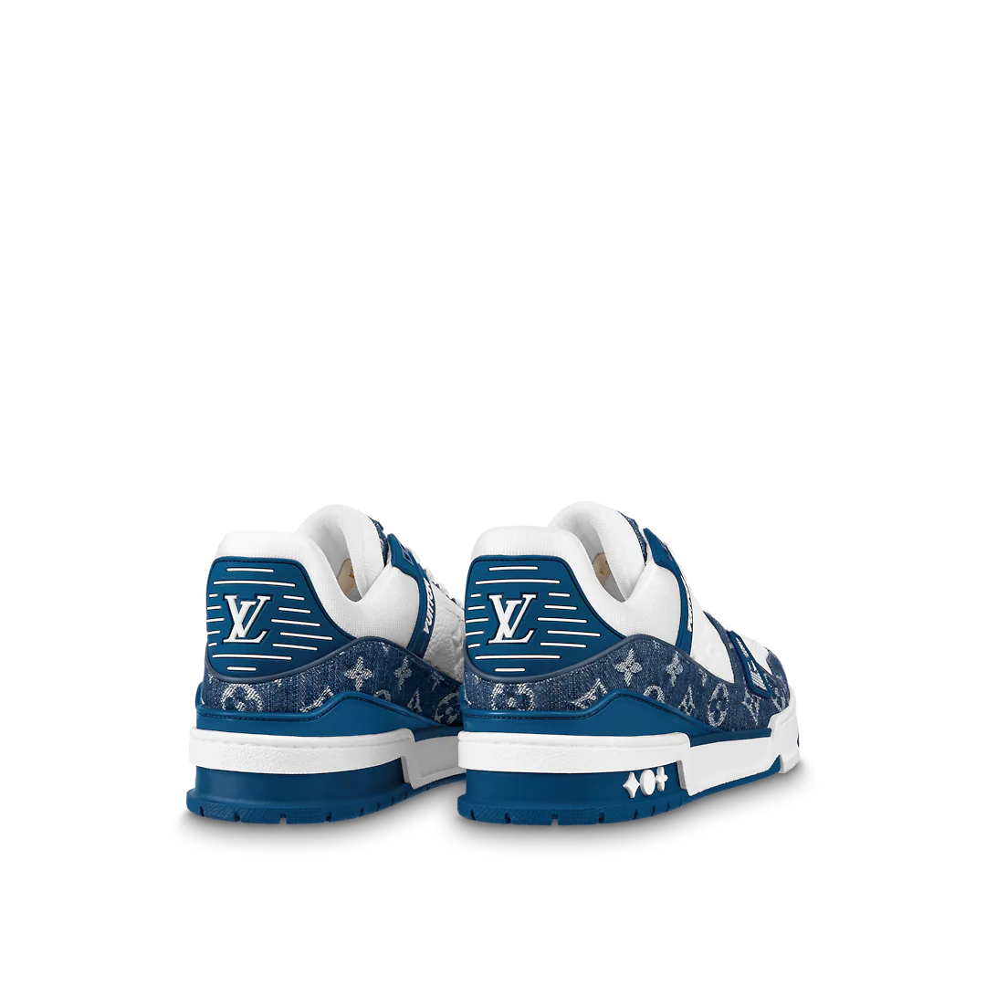 LOUIS VUITTON TRAINER LOW MONOGRAM DENIM