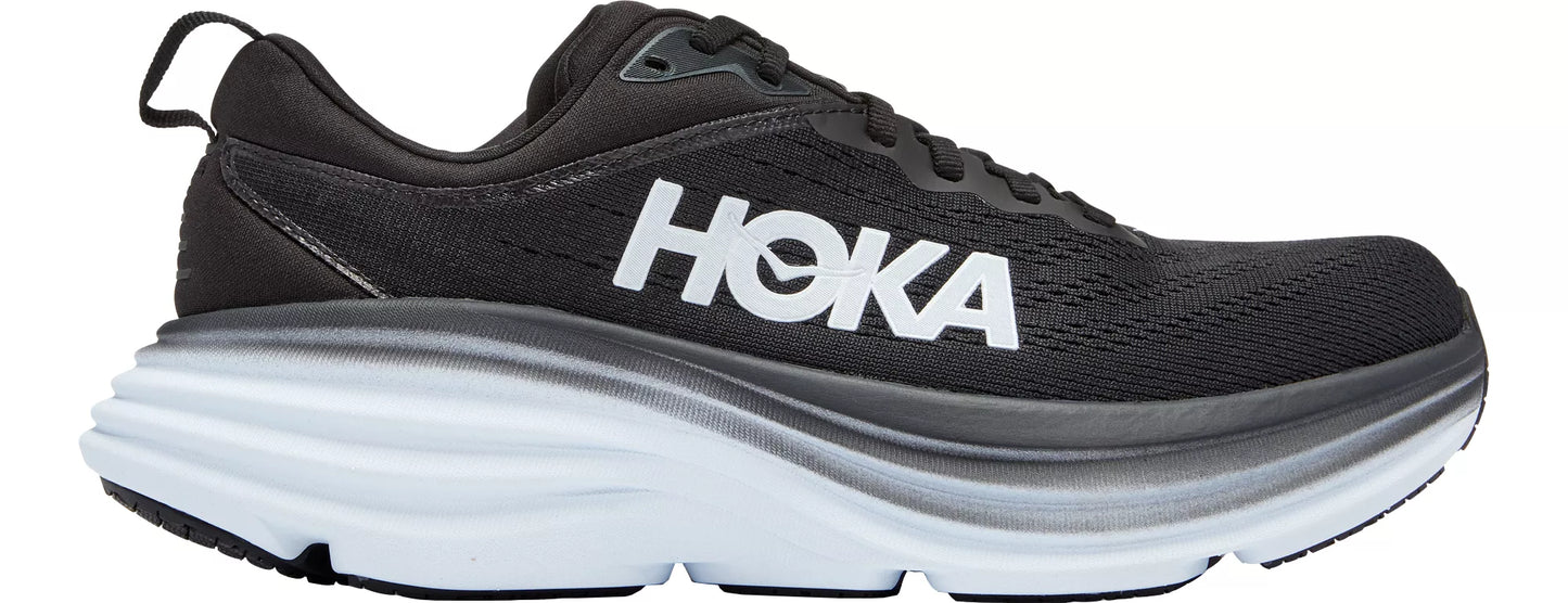 HOKA Bondi 8 Black White