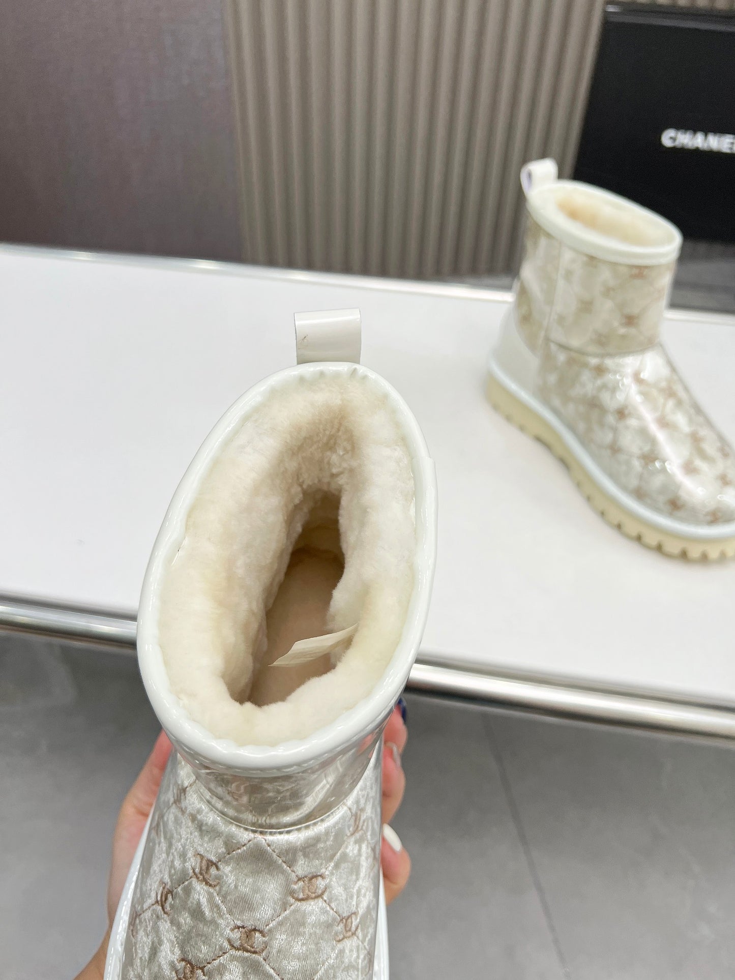 Ugg Boots Chanel Collab Creme