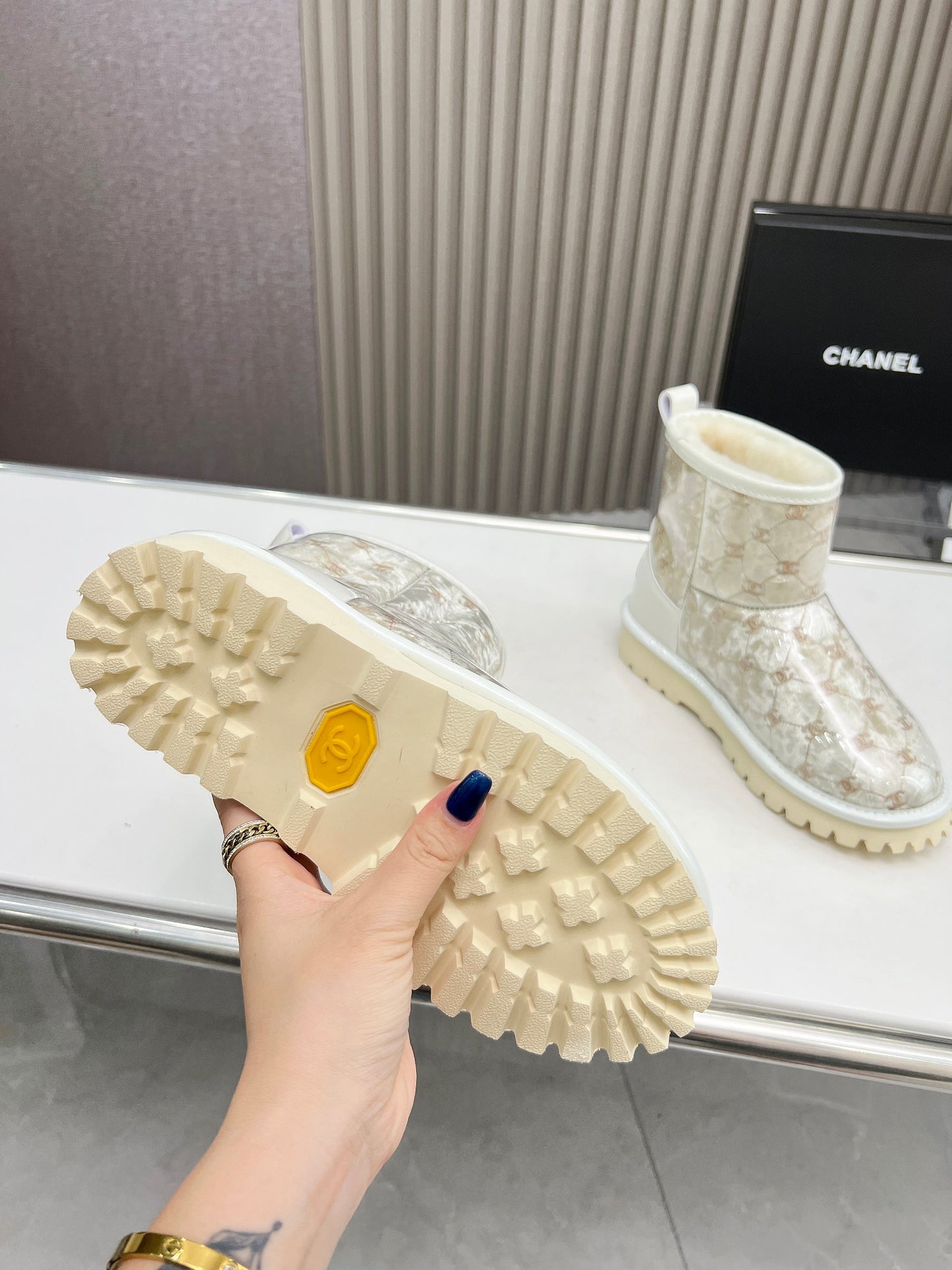 Ugg Boots Chanel Collab Creme