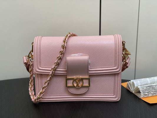 LV Dauphine Pink Crossbody Bag