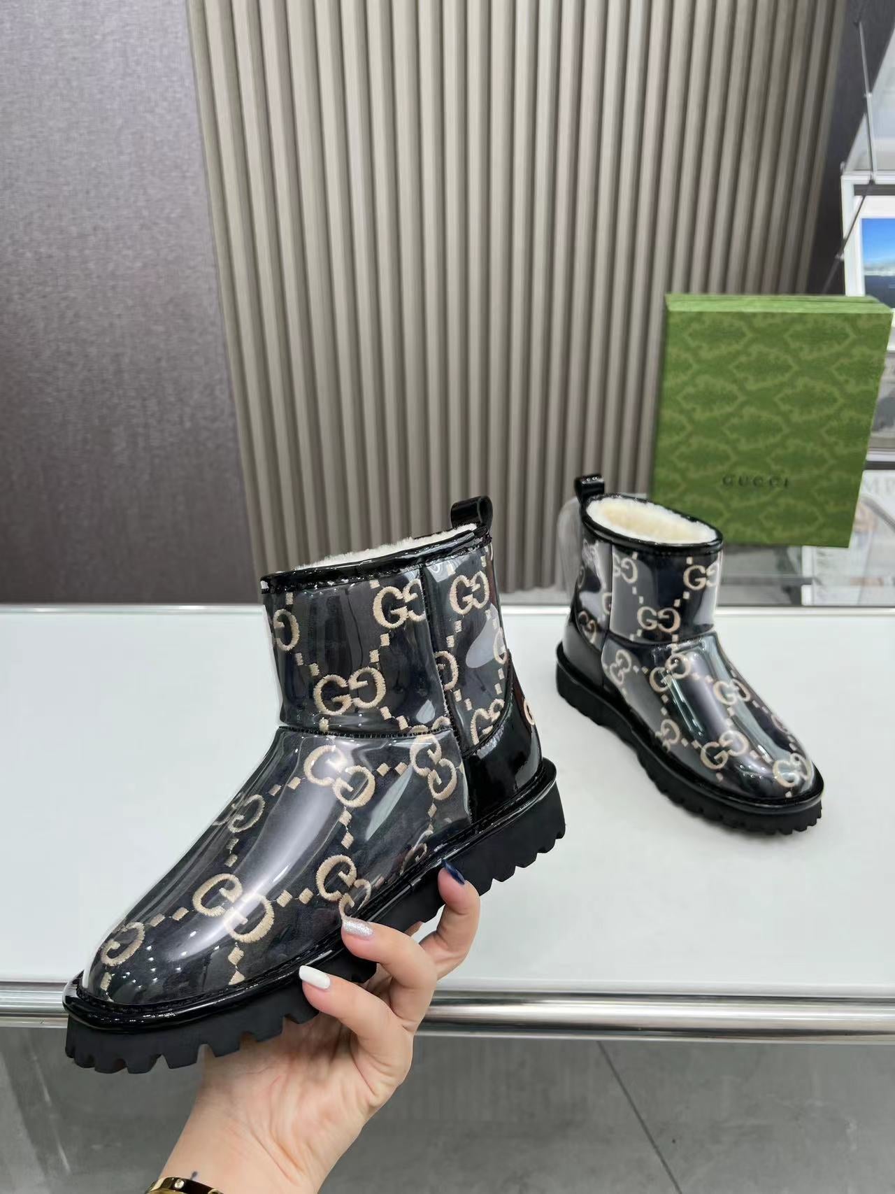 Ugg Boots Gucci Collab Black