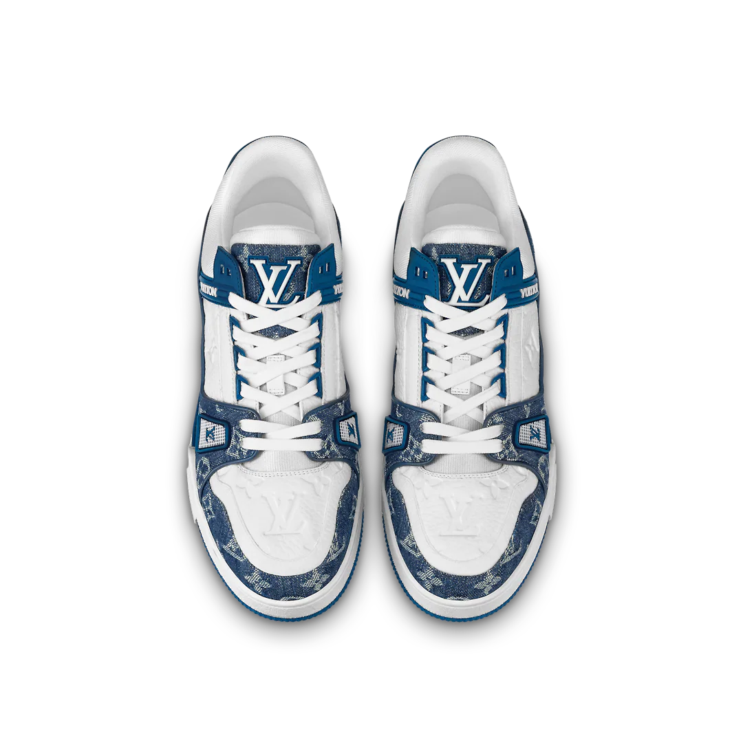 LOUIS VUITTON TRAINER LOW MONOGRAM DENIM