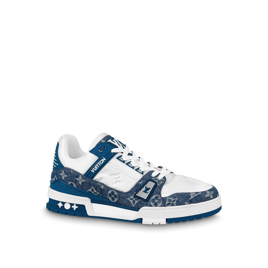 LOUIS VUITTON TRAINER LOW MONOGRAM DENIM